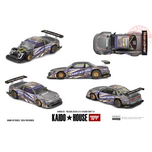 1/64 Nissan Silvia S13-R KAIDO DRIFT V1 KHMG235 Mini Gt