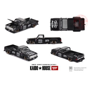 1/64 Chevrolet Silverado Dually Hot Rod V1 KHMG236 Mini Gt