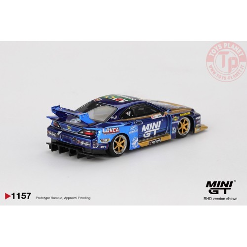 1/64 NISSAN SILVIA S15 LB-SUPER SILHOUETTE N555 TEAM MINI GT LIBERTY WALK FORMULA DRIFT 2025 MGT01157-R Mini Gt
