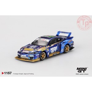 1/64 NISSAN SILVIA S15 LB-SUPER SILHOUETTE N555 TEAM MINI GT LIBERTY WALK FORMULA DRIFT 2025 MGT01157-R Mini Gt