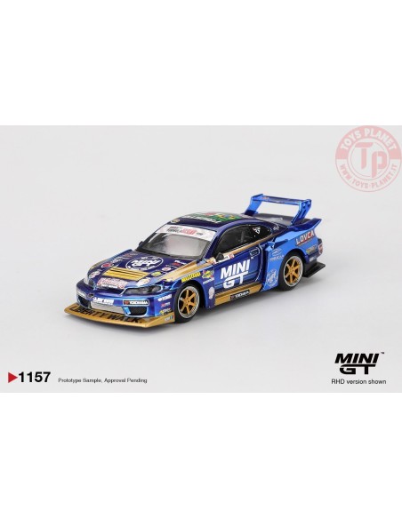 1/64 NISSAN SILVIA S15 LB-SUPER SILHOUETTE N555 TEAM MINI GT LIBERTY WALK FORMULA DRIFT 2025 MGT01157-R Mini Gt