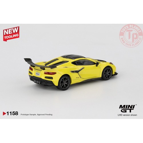 1/64 CHEVROLET CORVETTE C8 ZR1 ACCELERATE YELLOW 2025 MGT01158-L Mini Gt