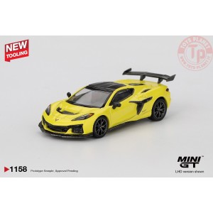 1/64 CHEVROLET CORVETTE C8 ZR1 ACCELERATE YELLOW 2025 MGT01158-L Mini Gt