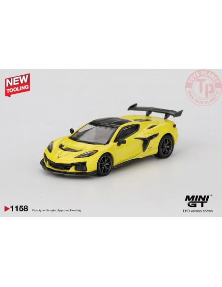 1/64 CHEVROLET CORVETTE C8 ZR1 ACCELERATE YELLOW 2025 MGT01158-L Mini Gt