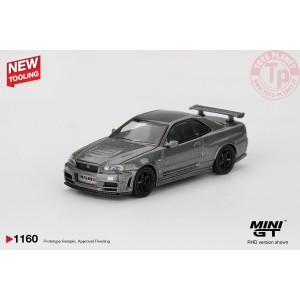 1/64 NISSAN SKYLINE GTR (R34) DARK METAL GRAY NISMO CRS 1999 MGT01160-R Mini Gt