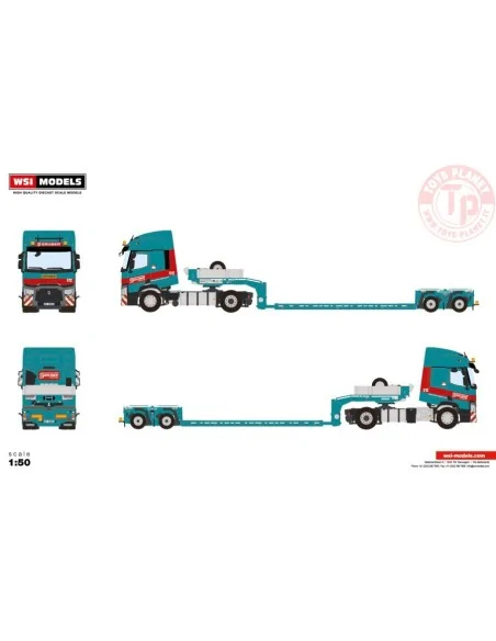 RENAULT TRUCKS T 4X2 LOW LOADER EURO - 2 AXLE - GRUBER WSI 01-3753 WSI MODELS