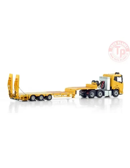 DAF XF SL 6X2 TWIN STEER SEMI LOW LOADER WITH RAMPS - 3 AXLE WSI 04-2206 WSI MODELS