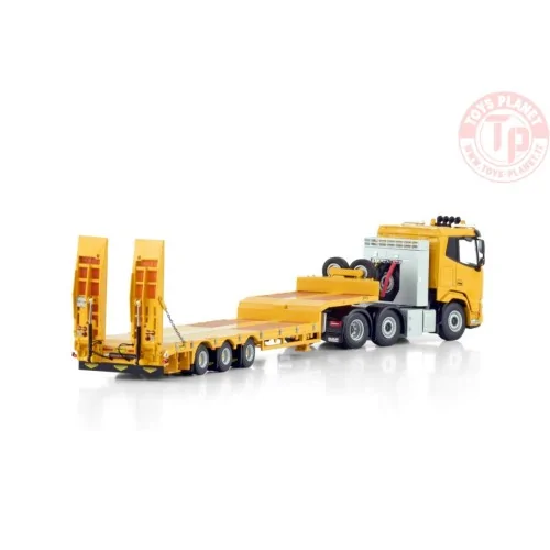 DAF XF SL 6X2 TWIN STEER SEMI LOW LOADER WITH RAMPS - 3 AXLE WSI 04-2206 WSI MODELS