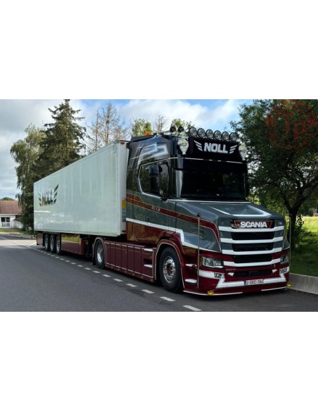 1/50 Transports Noll VLASTUIN S TORPEDO HIGHLINE FACELIFT 4X2 REEFER TRAILER - 3 AXLE WSI 01-4805 WSI MODELS