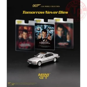 BMW 750 IL (E39) TOMORROW NEVER DIES GERMAN BLISTER PACKAGING 1997 1:64 MGT00902-007G Mini Gt