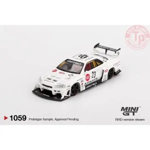 1:64 NISSAN GTR (R34) SUPER SILHOUETTE ATHLETE/COLLET 2024 MGT01059-R Mini Gt