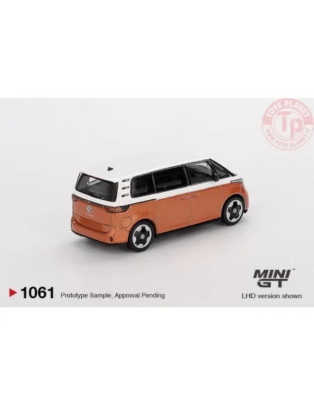 1:64 VOLKSWAGEN ID.BUZZ CARAVELLE CANDY WHITE / ENERGETIC ORANGE 2024 MGT01061-L MINI GT