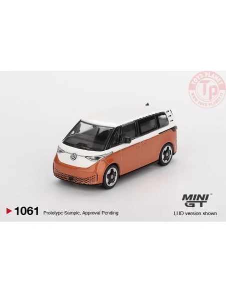 1:64 VOLKSWAGEN ID.BUZZ CARAVELLE CANDY WHITE / ENERGETIC ORANGE 2024 MGT01061-L MINI GT