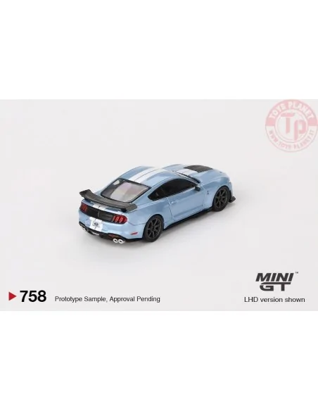 FORD MUSTANG SHELBY GT500 HERITAGE EDITION BRITTANY BLUE 2022 1:64 MGT00758-L Mini Gt FORD MUSTANG SHELBY GT500 HERITAGE EDITION BRITTANY BLUE 2022 1:64 MGT00758-L Mini Gt