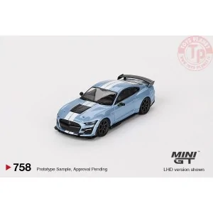 FORD MUSTANG SHELBY GT500 HERITAGE EDITION BRITTANY BLUE 2022 1:64 MGT00758-L Mini Gt