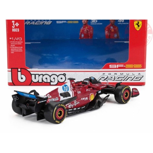 1/43 FERRARI F1 SF-25 TEAM SCUDERIA FERRARI HP N 16 SEASON 2025 CHARLES LECLERC BU18-36853-L BURAGO