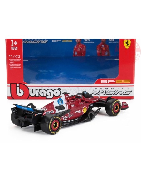 1/43 FERRARI F1 SF-25 TEAM SCUDERIA FERRARI HP N 16 SEASON 2025 CHARLES LECLERC BU18-36853-L BURAGO
