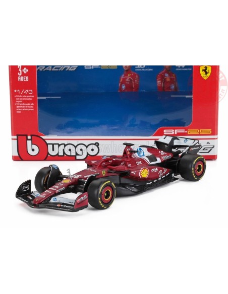 1/43 FERRARI F1 SF-25 TEAM SCUDERIA FERRARI HP N 16 SEASON 2025 CHARLES LECLERC BU18-36853-L BURAGO
