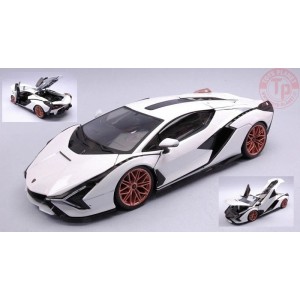 1/18 Lamborghini Sian FKP37 2019 White BU18-11046 BURAGO
