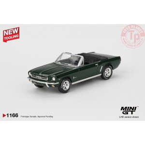 1:64 FORD MUSTANG CONVERTIBLE HIGHLAND GREEN 1964 MGT01166-L Mini Gt