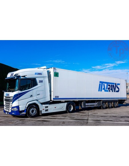 1/50 Italtrans SPA DAF XG+ 4X2 REEFER TRAILER - 3 AXLE WSI 01-5143 WSI MODELS