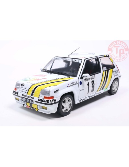 1/18 RENAULT 5 GT TURBO MK2 N.19 MONTE CARLO 1989 A.OREILLE/G.THIMONIER S1810006 SOLIDO