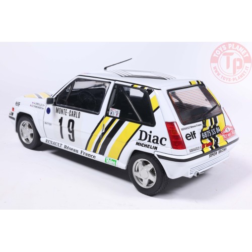 1/18 RENAULT 5 GT TURBO MK2 N.19 MONTE CARLO 1989 A.OREILLE/G.THIMONIER S1810006 SOLIDO