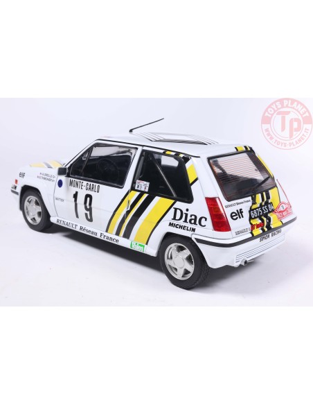 1/18 RENAULT 5 GT TURBO MK2 N.19 MONTE CARLO 1989 A.OREILLE/G.THIMONIER S1810006 SOLIDO 1/18 RENAULT 5 GT TURBO MK2 N.19 MONTE CARLO 1989 A.OREILLE/G.THIMONIER S1810006 SOLIDO