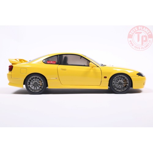 1/18 NISSAN SILVIA S15 SPEC-R AERO LIGHTNING YELLOW 1999 S1812206 SOLIDO