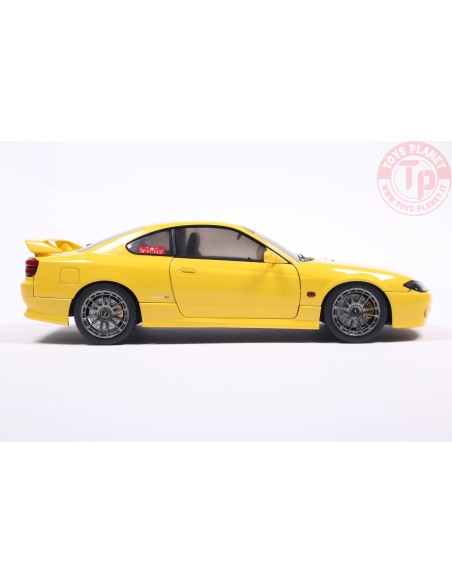 1/18 NISSAN SILVIA S15 SPEC-R AERO LIGHTNING YELLOW 1999 S1812206 SOLIDO