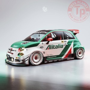 1/18 FIAT 595 ABARTH LIBERTY WALK BODY KIT RALLY TRIBUTO 2025 S1815402 SOLIDO