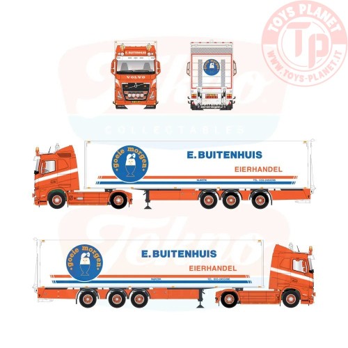 1/50 E. Buitenhuis Volvo FH05 4x2 con semirimorchio frigo TEKNO 90718 TEKNO