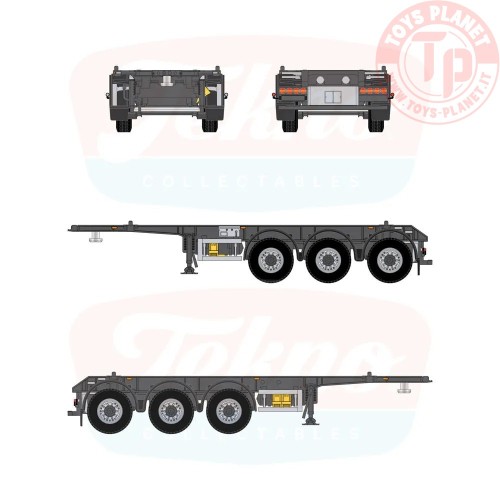 1/50 Porta Container Cisterna TEKNO 90653 TEKNO