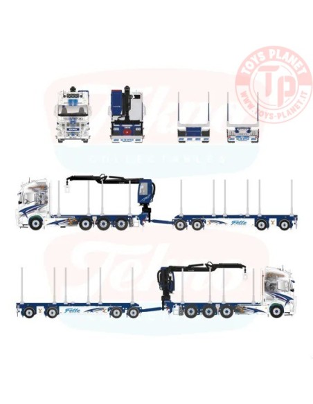 1/50 Felle Transport AS Volvo FH05 Globetrotter XL Trasporto Legna TEKNO 89618 TEKNO