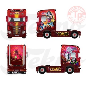 1/50 Beau - DC Comics Scania Next Gen S-serie Highline TEKNO 86062 TEKNO