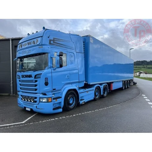 Scania Serie R Streamline Topline con rimorchio frigorifero a 3 assi. Vowa - Eringer TEKNO 87759 TEKNO