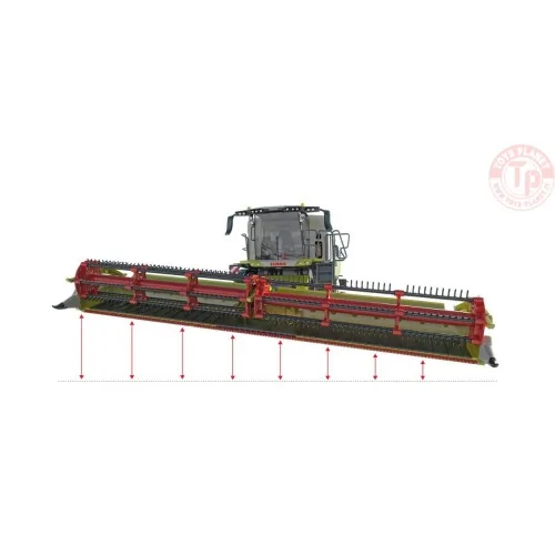 Claas Trion 720 Montana with Convio 1080 and trolley WIKING 077857 WIKING