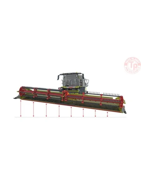 Claas Trion 720 Montana with Convio 1080 and trolley WIKING 077857 WIKING