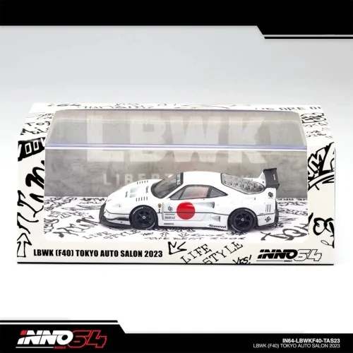 1/64 LBWK FERRARI F40 Tokyo Salon 2023 IN64-LBWKF40-TAS23 INNO MODELS