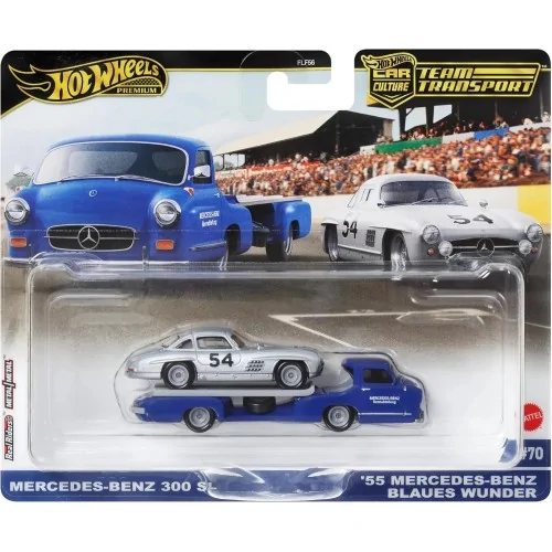 1/64 Mercedes-Benz 300 SL & 55 Mercedes Benz HOT WHEELS HRV48 HOT WHEELS