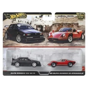 1/64 Alfa Romeo 155 V6 Ti & Alfa Romeo 33 Stradale HOT WHEELS JBK95 HOT WHEELS