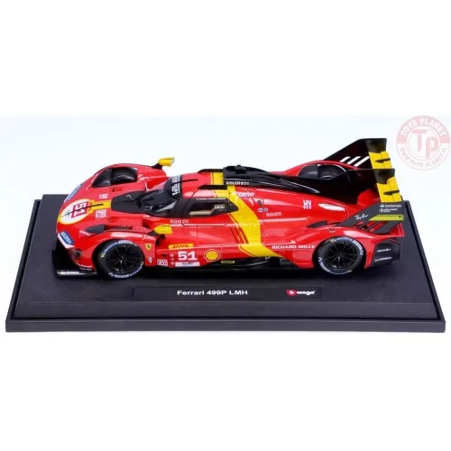 FERRARI 499P 3.0L TURBO V6 TEAM FERRARI AF CORSE N 51 WINNER 24h LE MANS 2023 PIER GUIDI CALADO GIOVINAZZI 1:18 BU16301-51 BU...