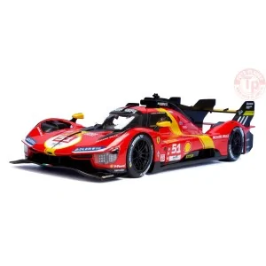 FERRARI 499P 3.0L TURBO V6 TEAM FERRARI AF CORSE N 51 WINNER 24h LE MANS 2023 PIER GUIDI CALADO GIOVINAZZI 1:18 BU16301-51 BU...