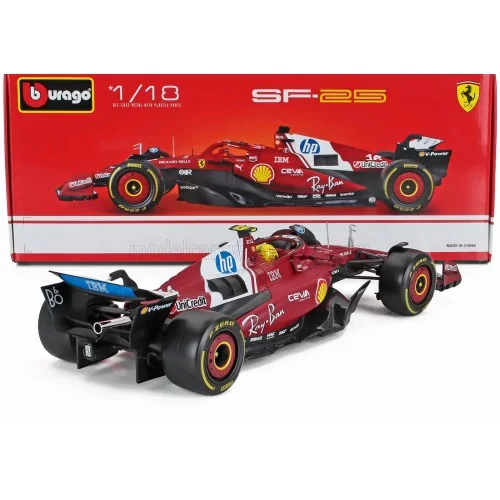 1/18 FERRARI F1 SF-25 TEAM SCUDERIA FERRARI HP N 44 SEASON 2025 LEWIS HAMILTON BU18-16816-H BURAGO