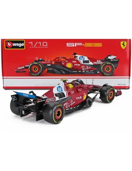 1/18 FERRARI F1 SF-25 TEAM SCUDERIA FERRARI HP N 44 SEASON 2025 LEWIS HAMILTON BU18-16816-H BURAGO 1/18 FERRARI F1 SF-25 TEAM SCUDERIA FERRARI HP N 44 SEASON 2025 LEWIS HAMILTON BU18-16816-H BURAGO