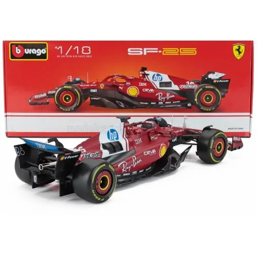 1/18 FERRARI F1 SF-25 TEAM SCUDERIA FERRARI N 16 SEASON 2025 CHARLES LECLERC BU18-16816-L BURAGO