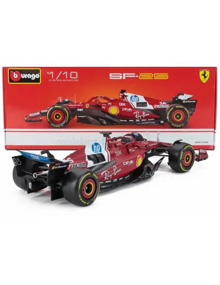 1/18 FERRARI F1 SF-25 TEAM SCUDERIA FERRARI N 16 SEASON 2025 CHARLES LECLERC BU18-16816-L BURAGO 1/18 FERRARI F1 SF-25 TEAM SCUDERIA FERRARI N 16 SEASON 2025 CHARLES LECLERC BU18-16816-L BURAGO