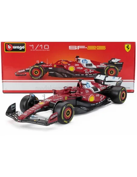 1/18 FERRARI F1 SF-25 TEAM SCUDERIA FERRARI N 16 SEASON 2025 CHARLES LECLERC BU18-16816-L BURAGO