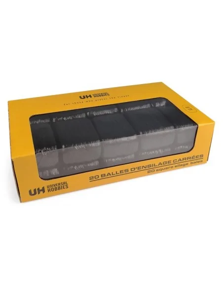 1/32 20 BALLE FIENO RETTANGOLARI FASCIATE NERO UH 6882 ANIMALI/FIGURINI E ACCESSORI PLASTICO