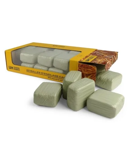 1/32 20 BALLE FIENO RETTANGOLARI FASCIATE VERDE UH 6881 ANIMALI/FIGURINI E ACCESSORI PLASTICO